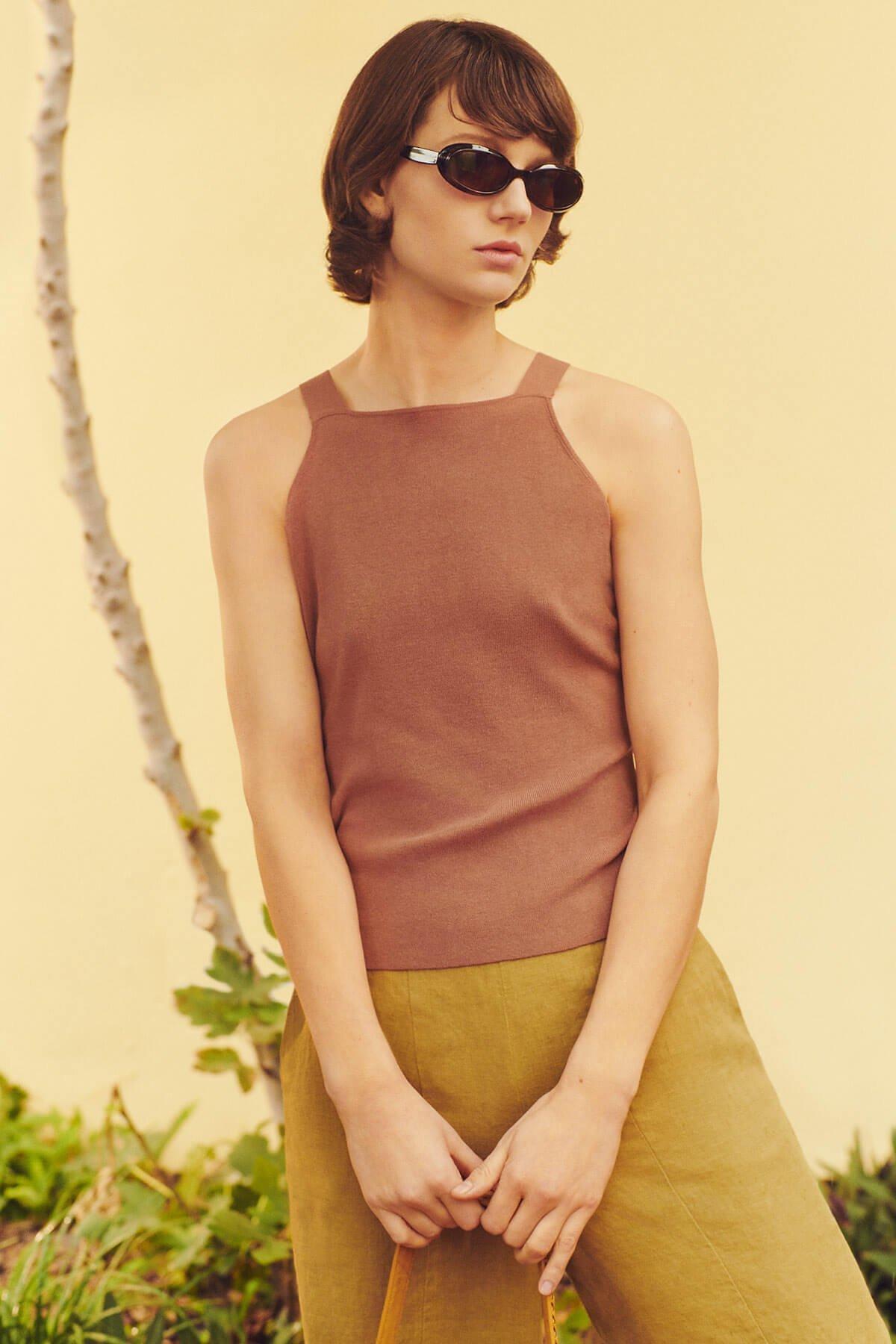 Mint Velvet top and Whistles trousers