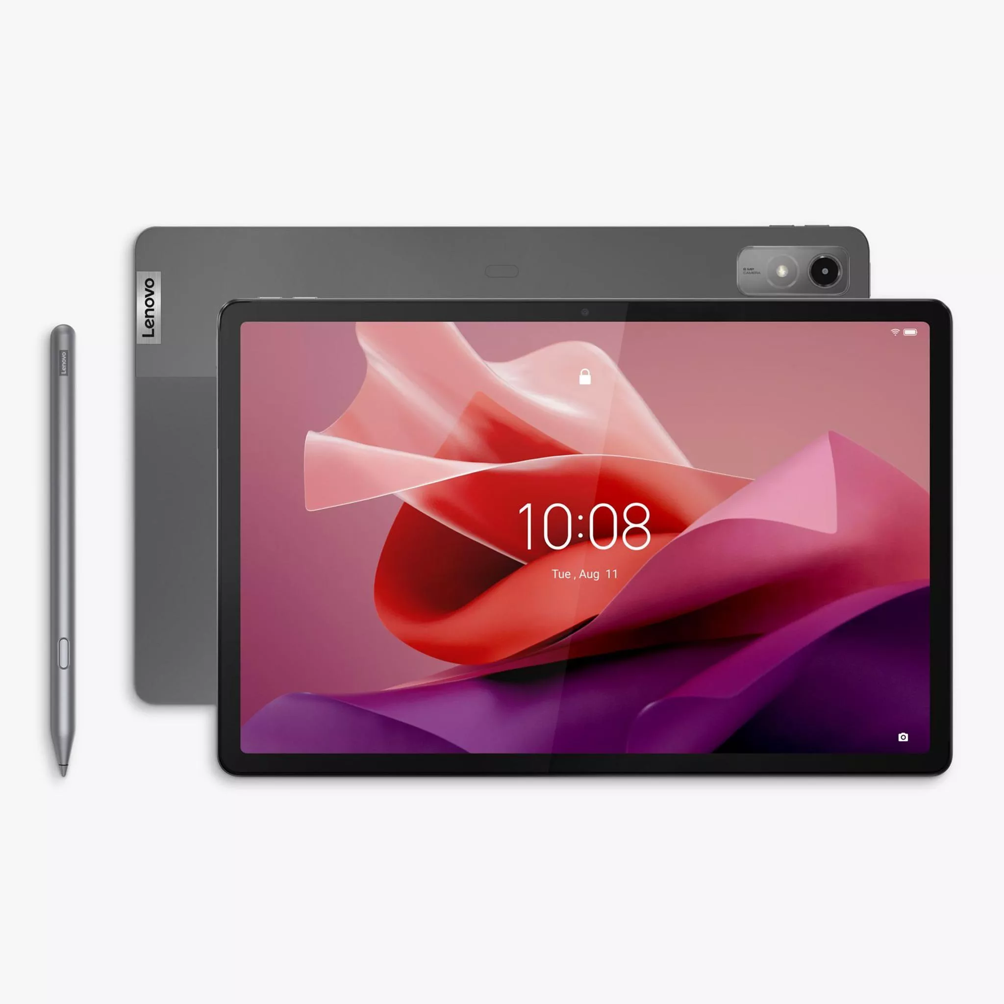 Grey tablet with stylus