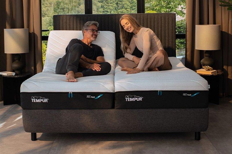 Couple on Tempur bed