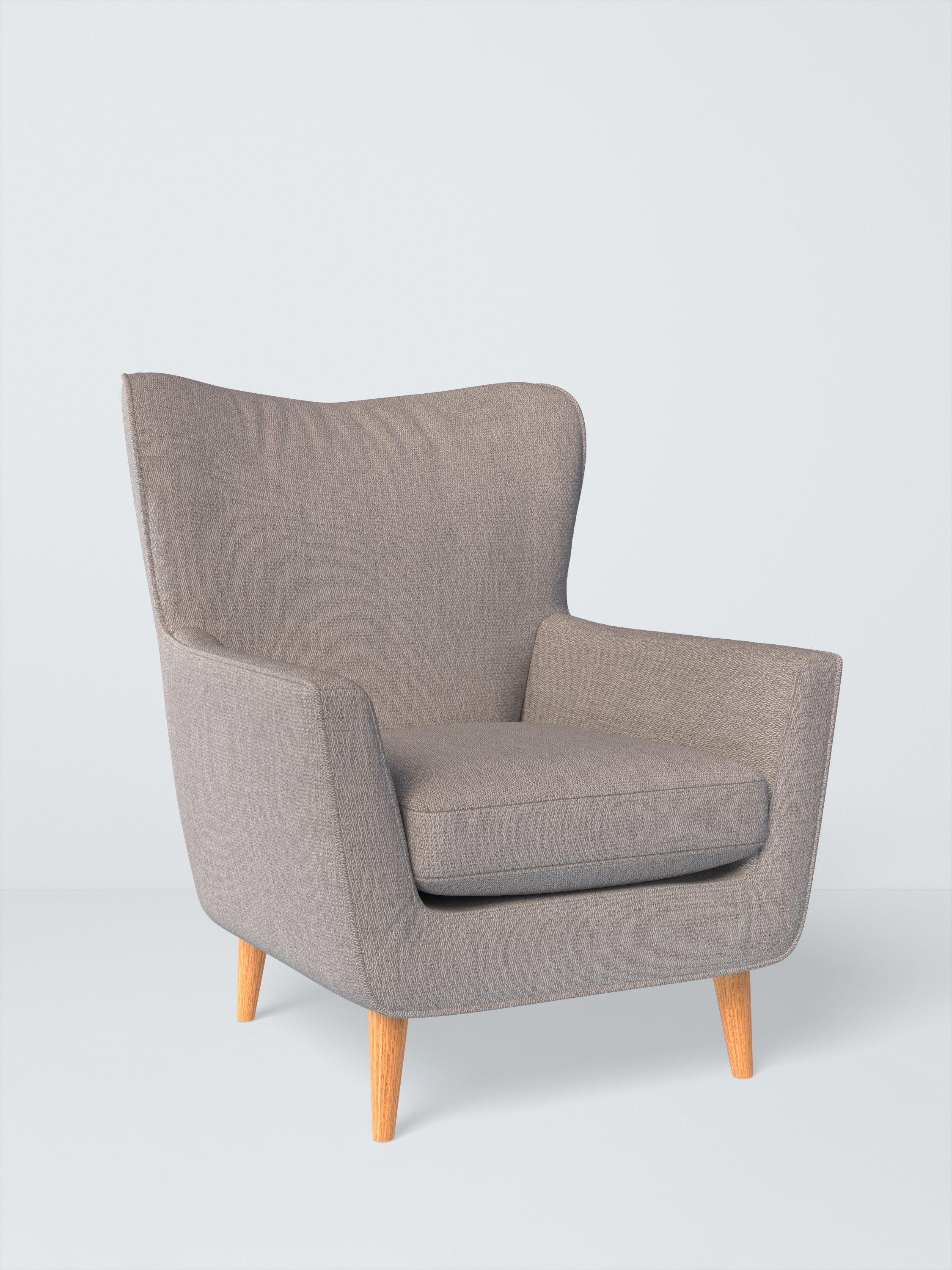 Thomas Range, John Lewis Twisted Boucle Fabric, Silver Grey, Price Band D