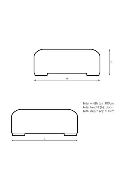 John Lewis Tokyo Footstool - view 2, 