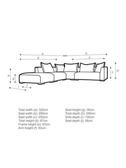 John Lewis Tokyo Extra Wide 5+ Seater LHF Corner Group - view 2, 