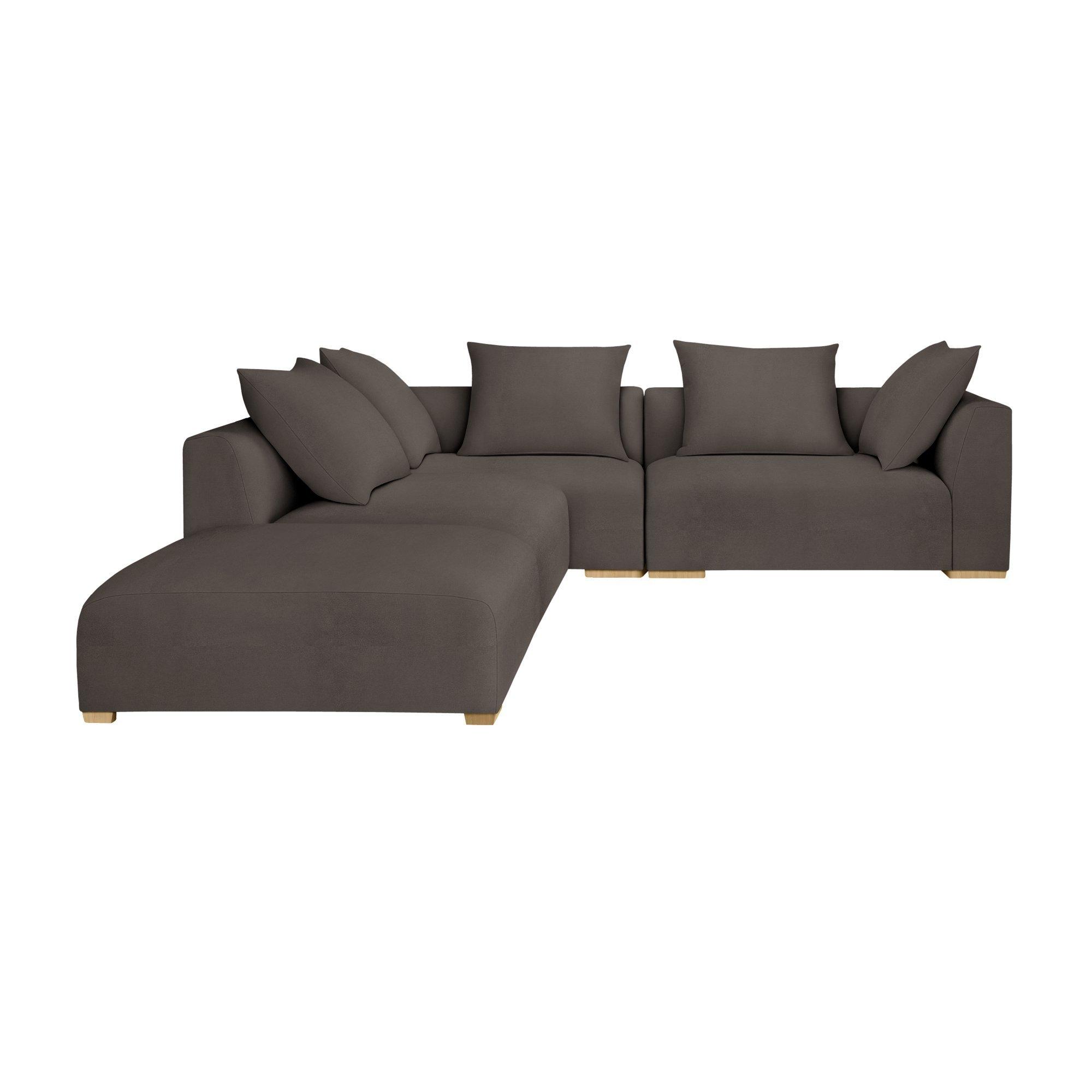 Tokyo Range, John Lewis Easy Clean Plush Velvet Fabric, Charcoal, Price Band B
