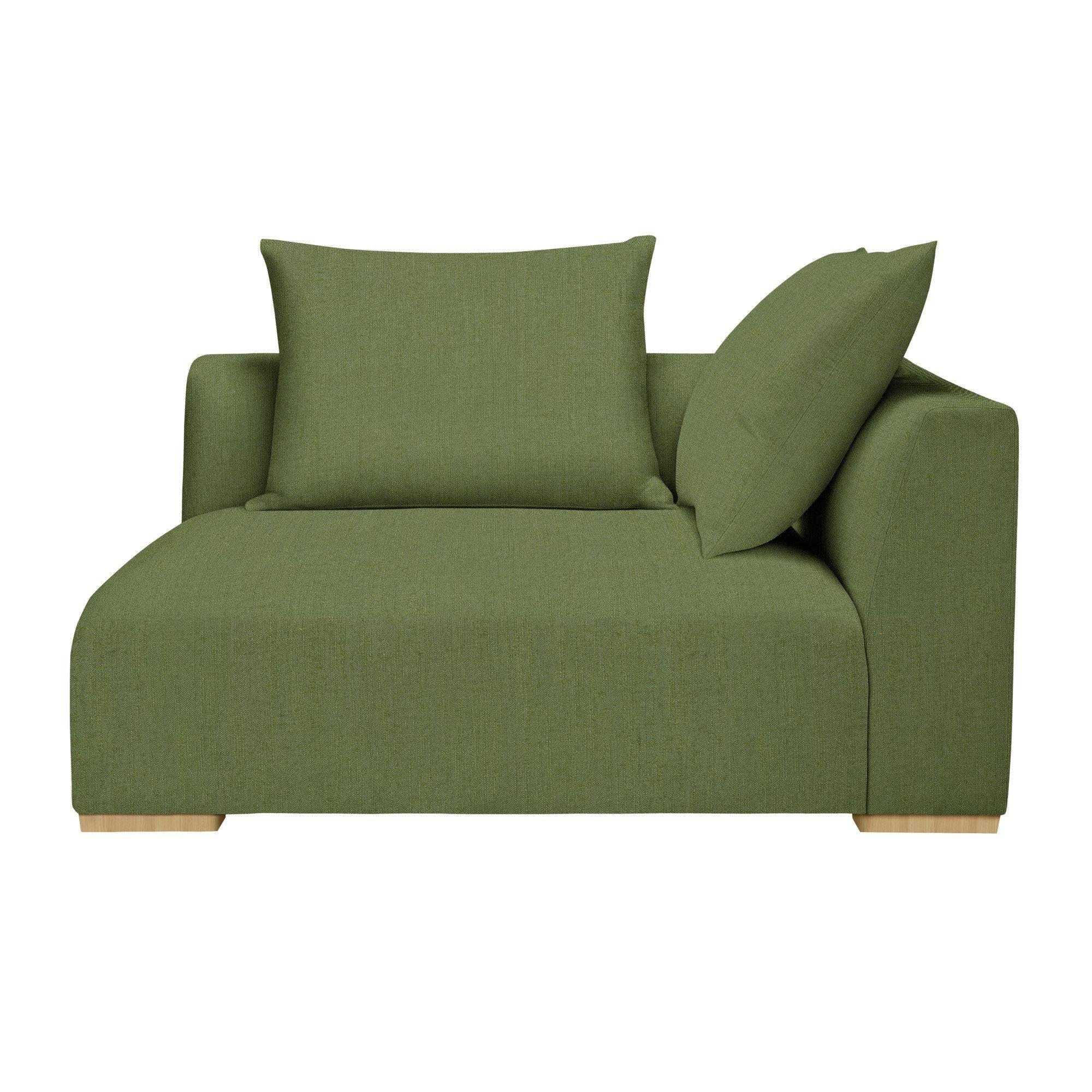 Tokyo Range, John Lewis Relaxed Linen Plain Fabric, Olive Green, Price Band B