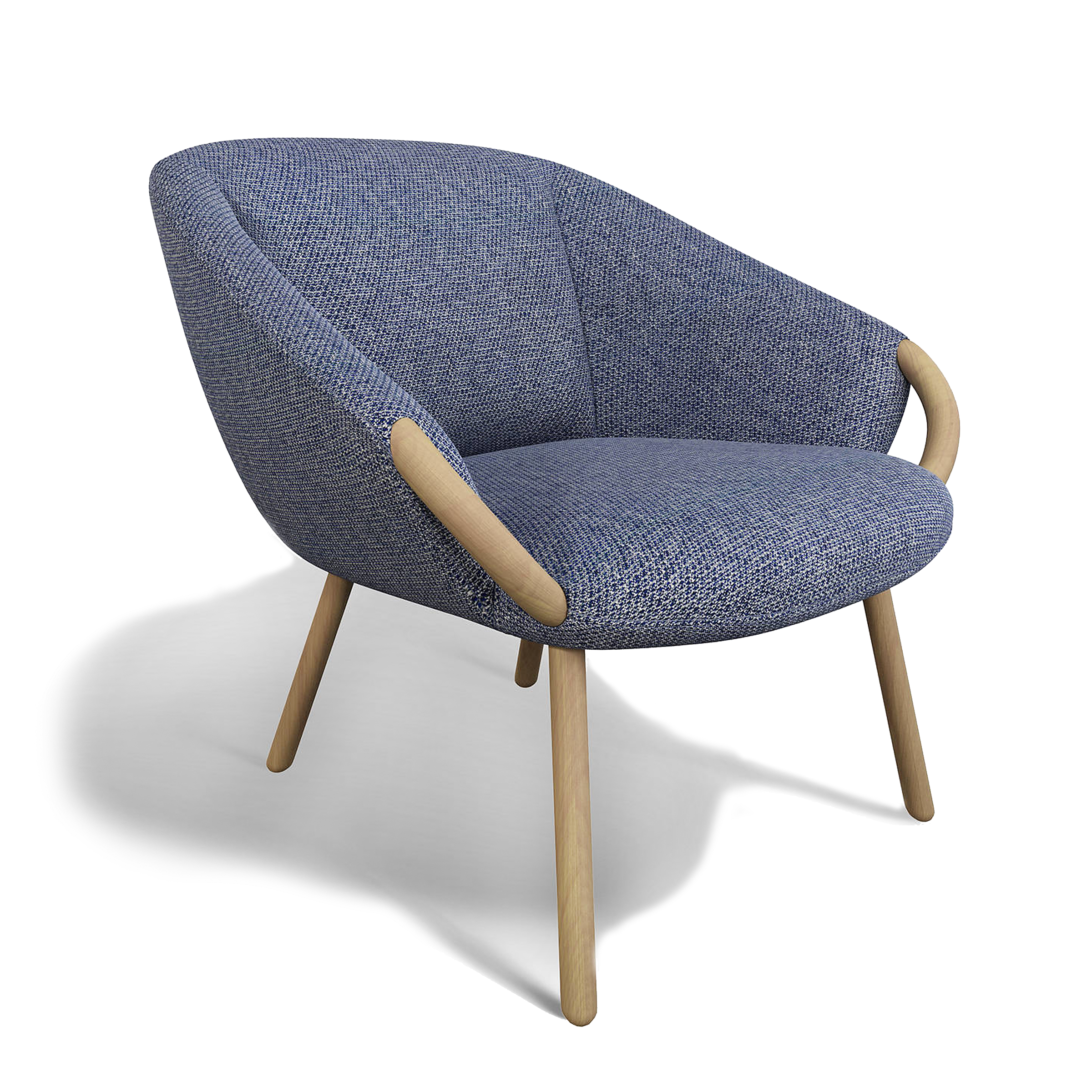 John Lewis & Partners Link Armchair, Light Leg, Disperse Indigo