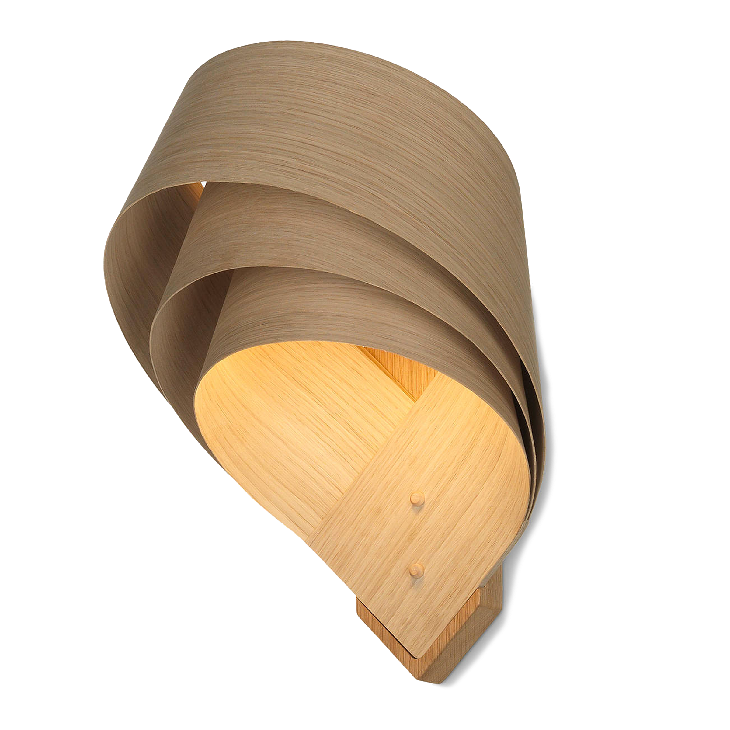 Tom Raffield Cape Layered LED Wall Light, Oak