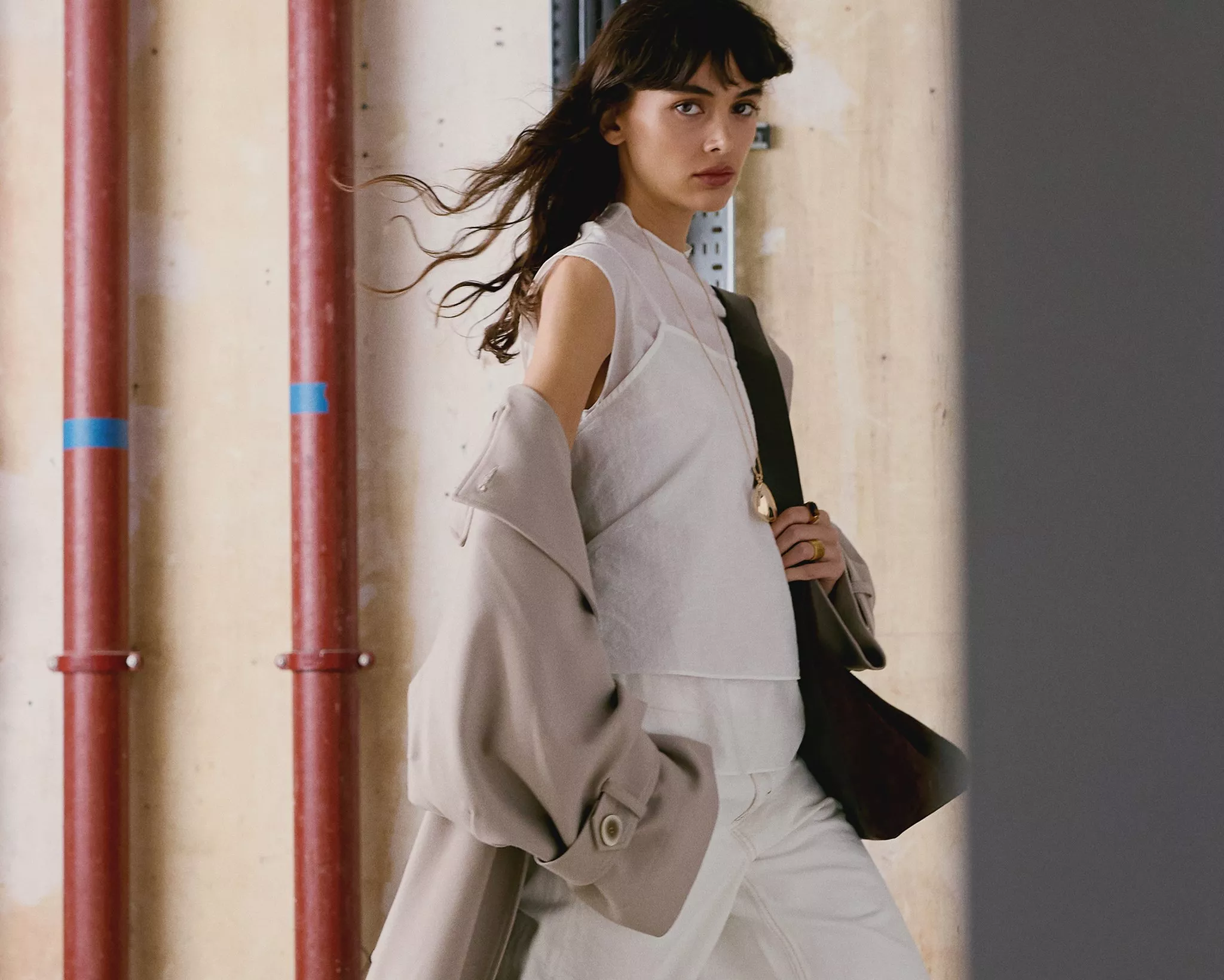 Female model wearing Topshop spring-summer 2026 collection at John Lewis