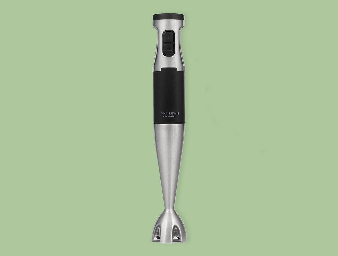 John Lewis Hand Food Blender, Black/Silver