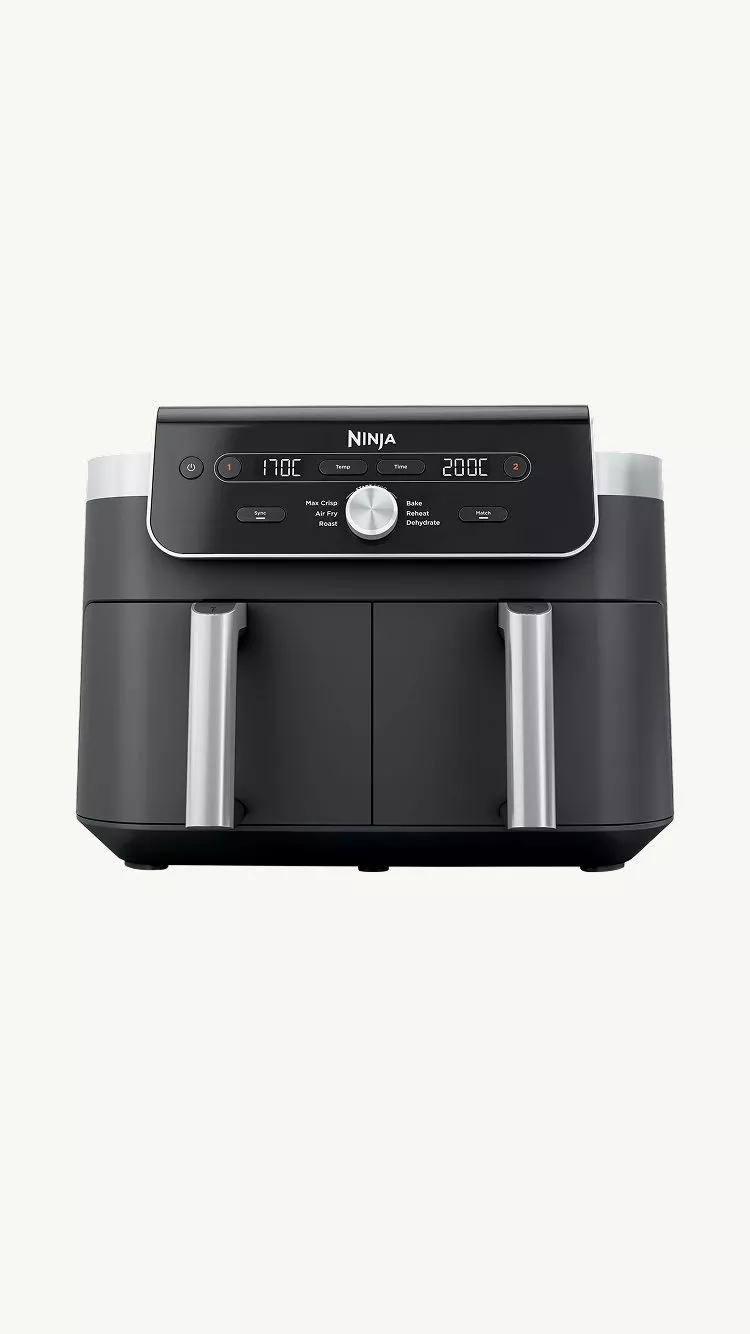 a product shot of a Ninja DualZone XL DZ901UK Air Fryer 9.5L