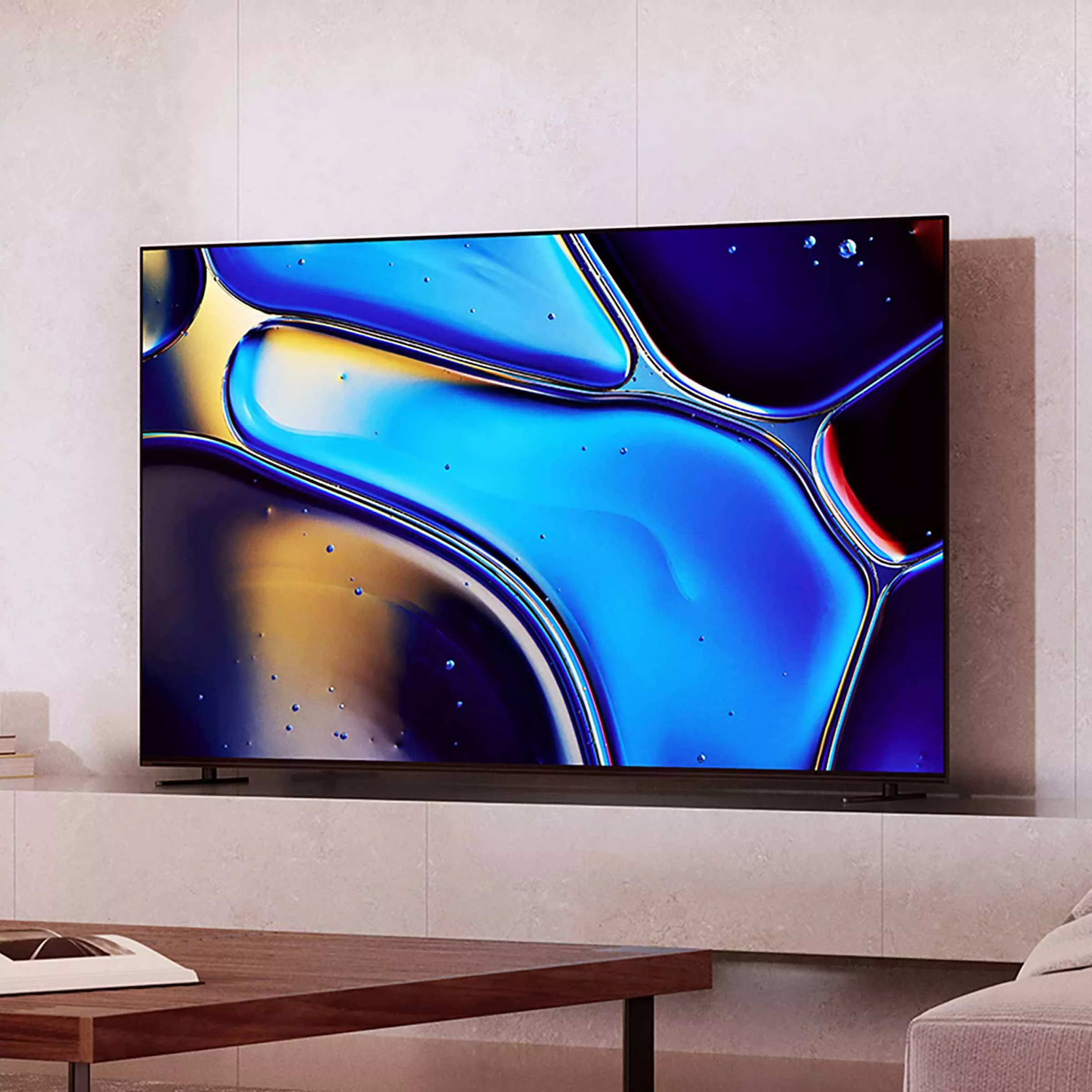 TV with water image on the screen