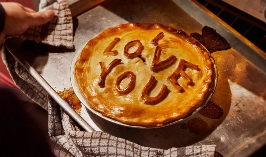 the Waitrose advert 'I love you' Turkey pie