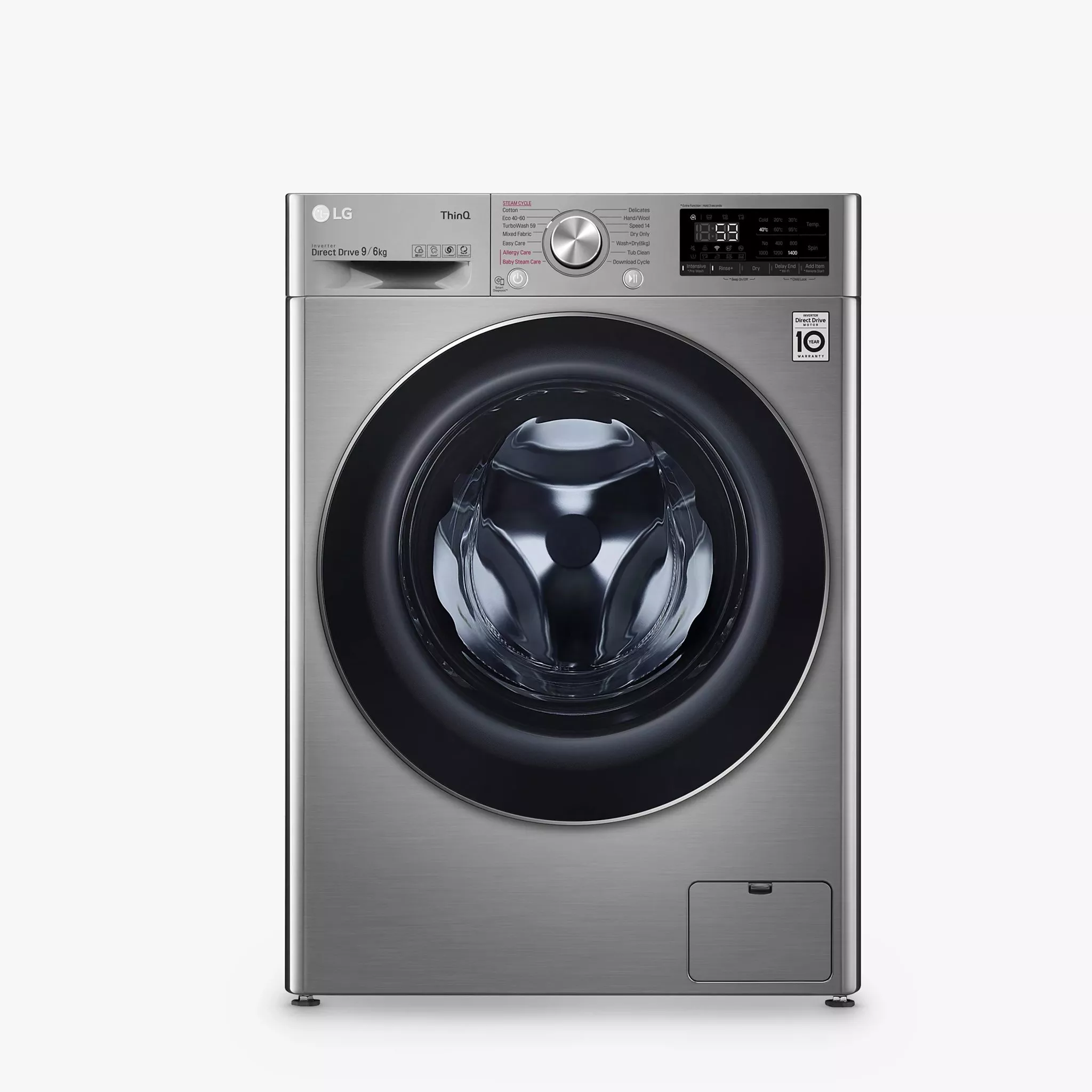 Grey washing machine
