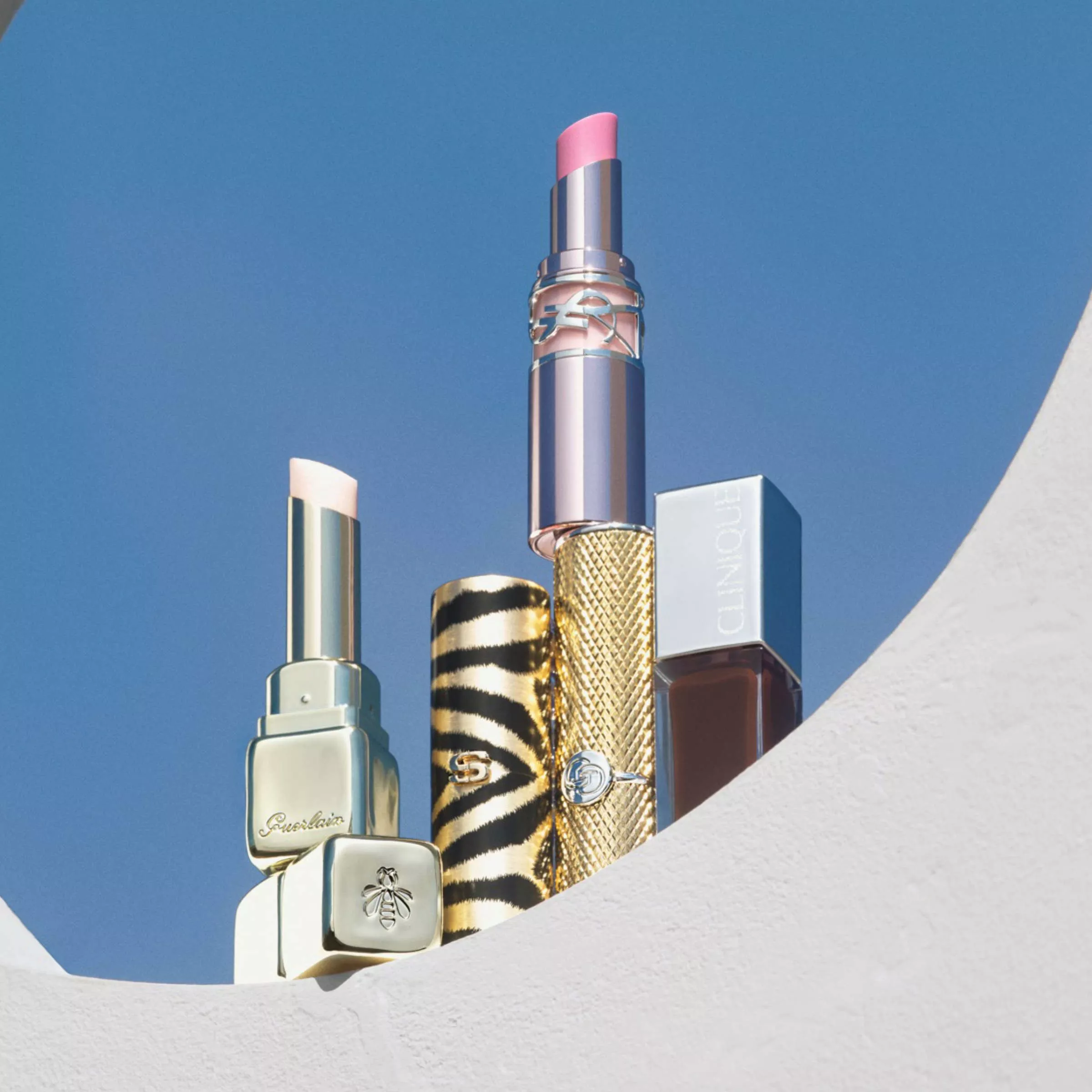 a collection of branded lipsticks 