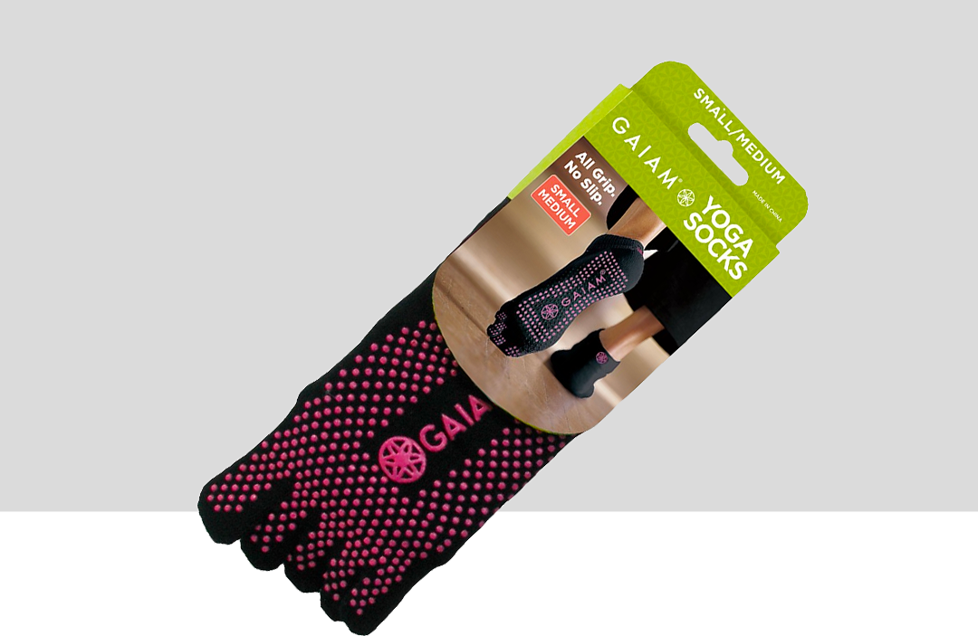 Gaiam No-Slip Yoga Socks
