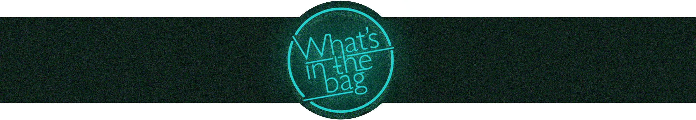 What's in the bag Neon sign