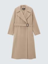 Weekend MaxMara Manu Wrap Pure Wool Coat, Beige