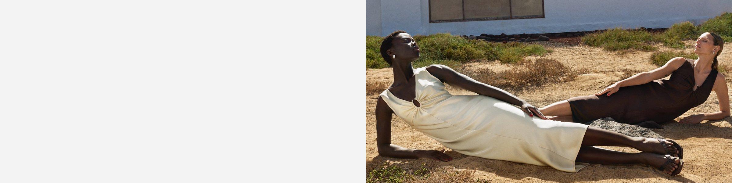 Women laying on floor in sun