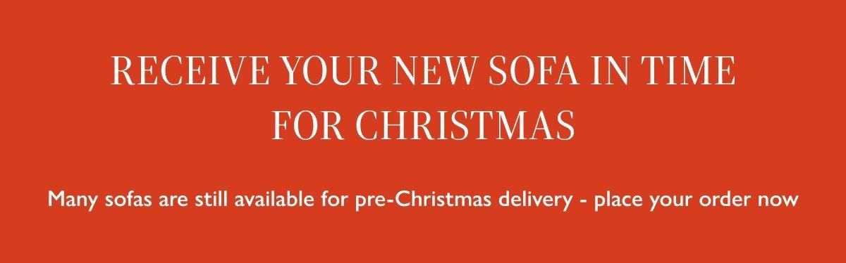 Shop sofas in time for Christmas.