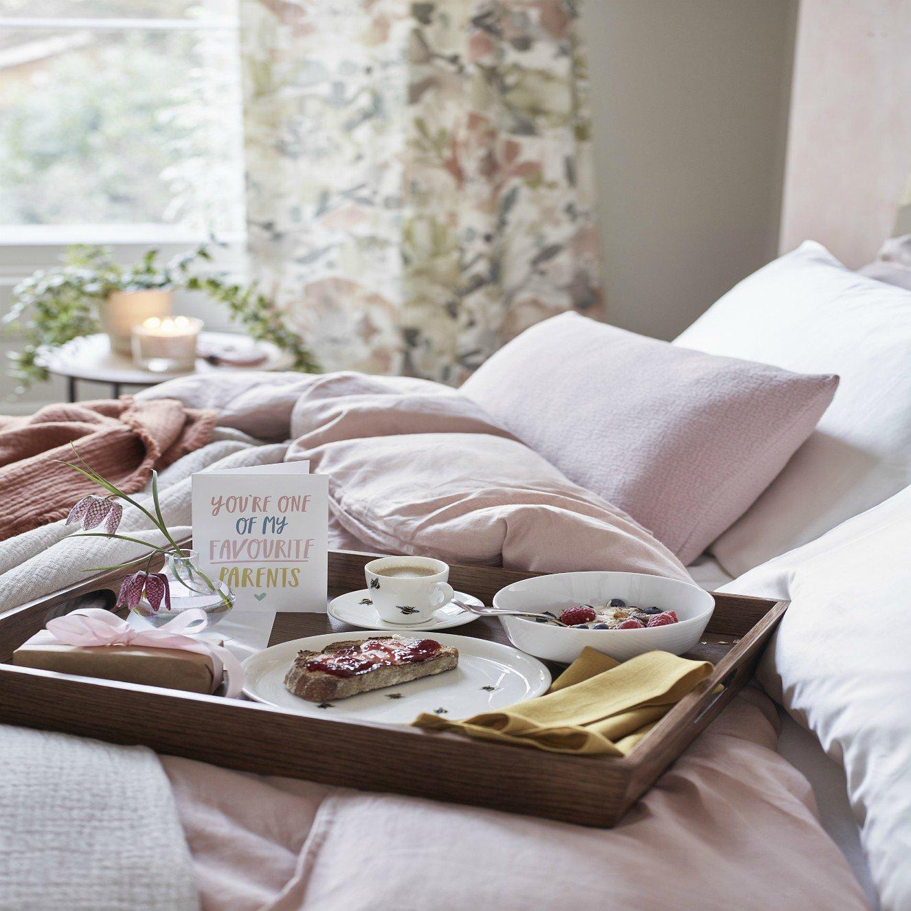 Mother's Day breakfast in bed