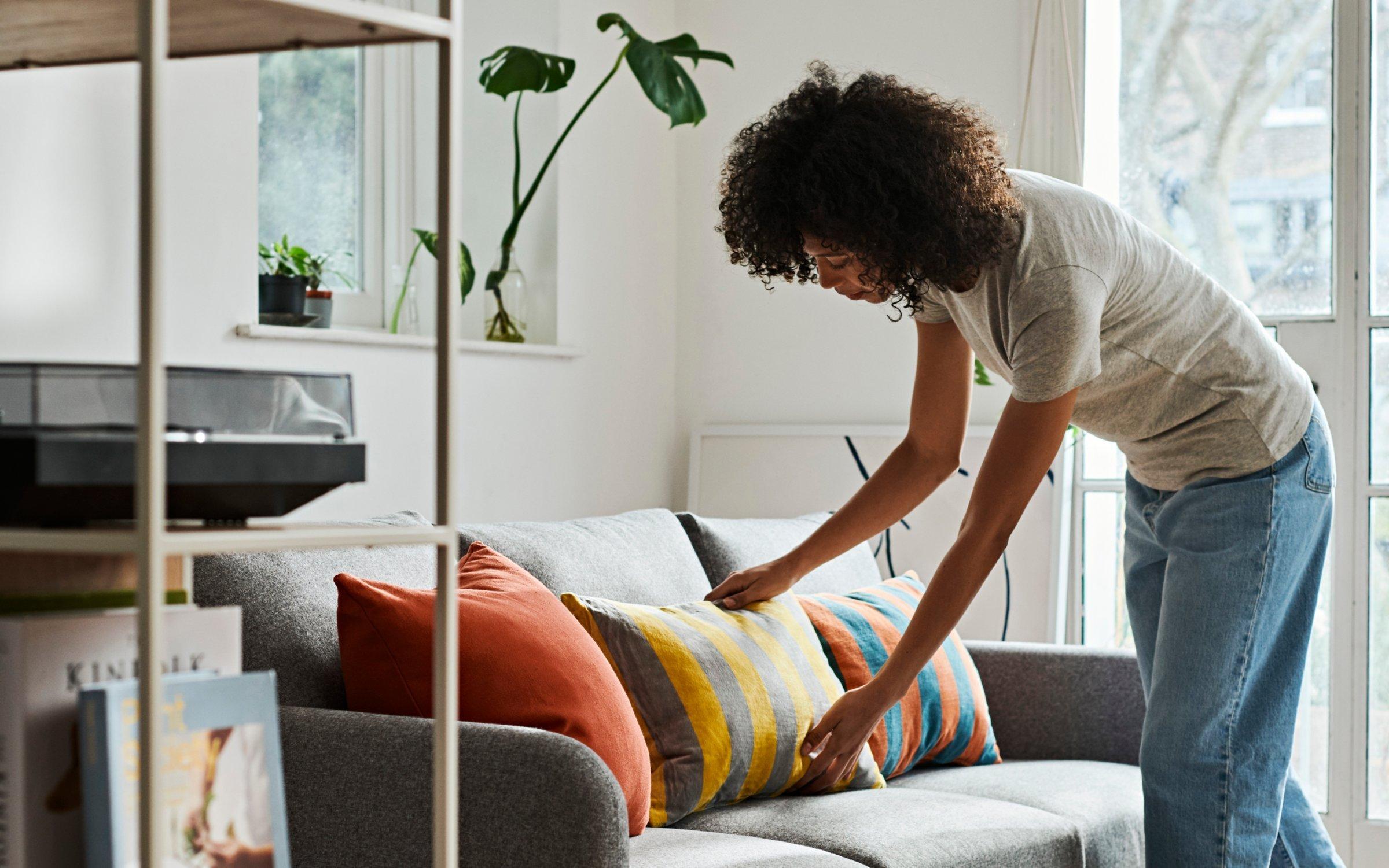 add colour to a rental bedroom