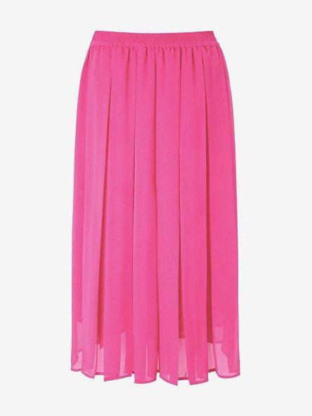 Pink pleated skirt