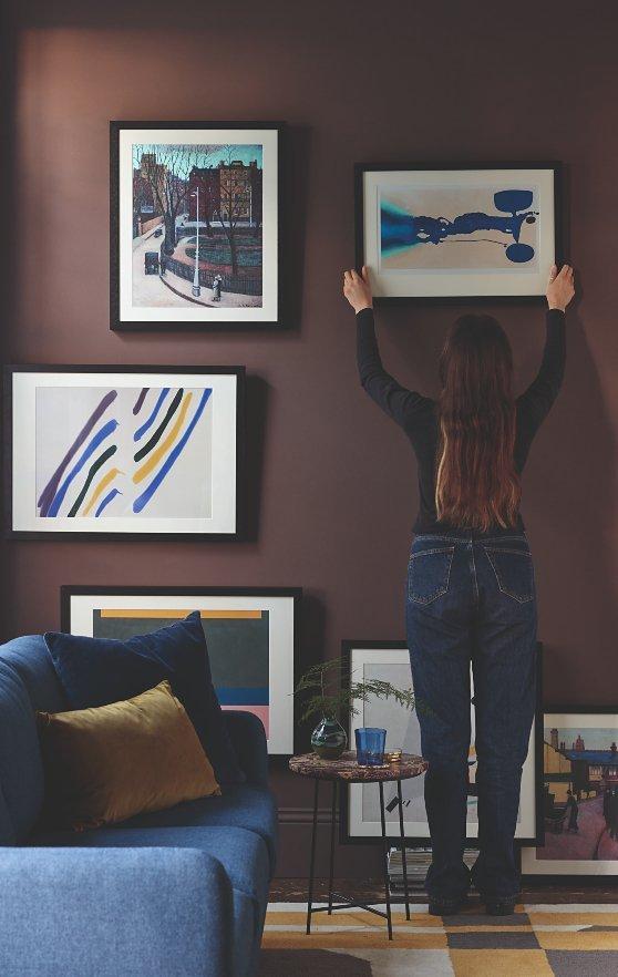 How to hang pictures and wall art