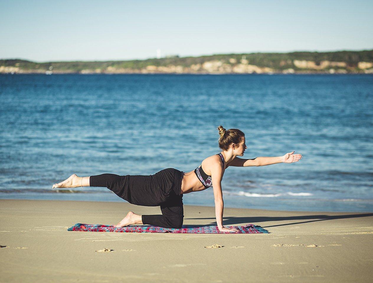 holiday fit kit yoga beach