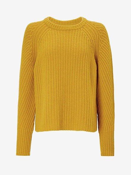 Yellow knit sweater