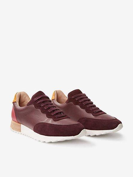 Burgundy trainers
