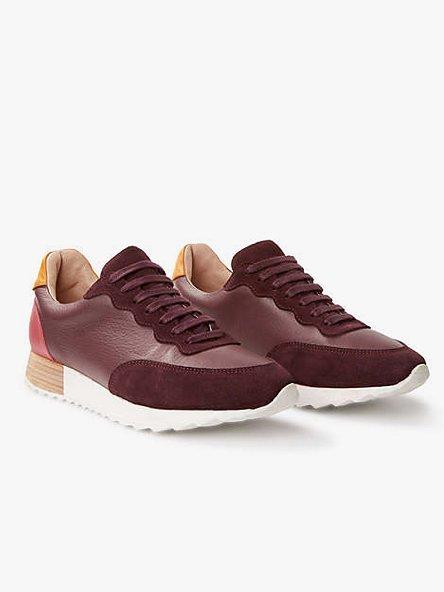 Burgundy trainers