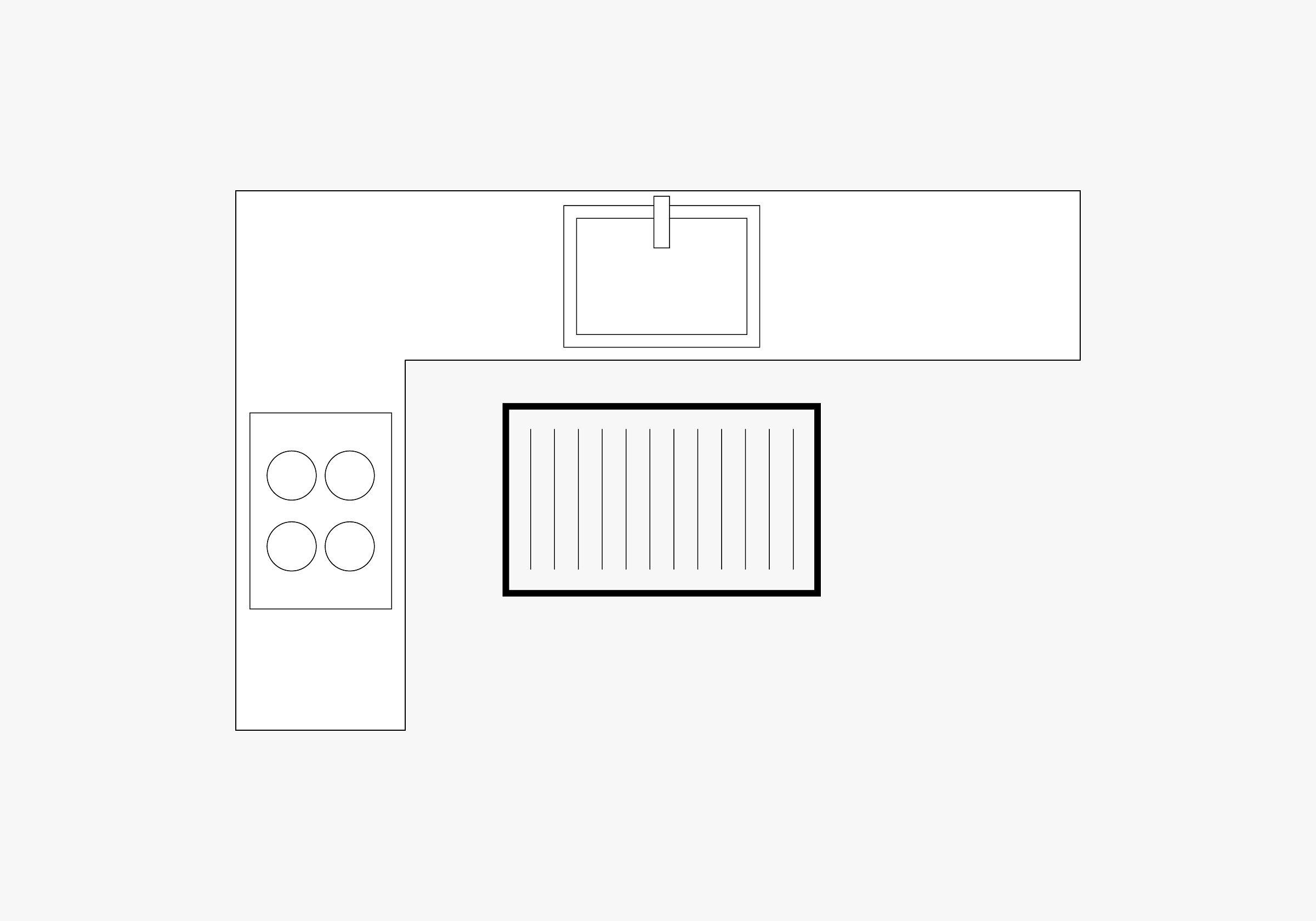 Example Placement: Kitchen Small (60 x 90cm)