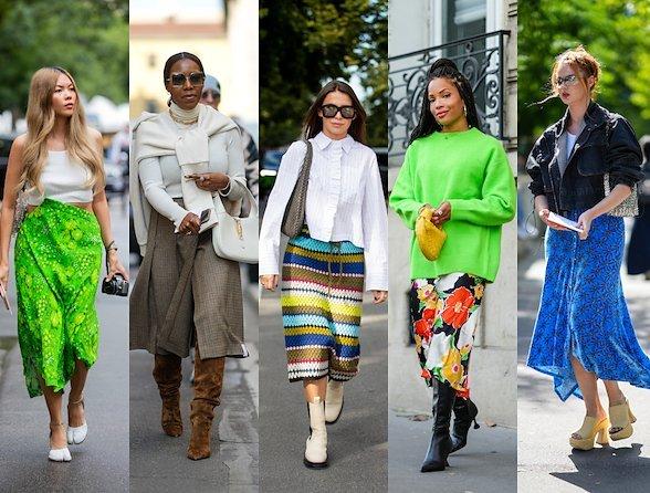 5 ways to wear a statement print skirt