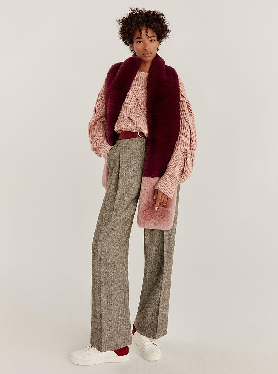 Layer on the faux fur