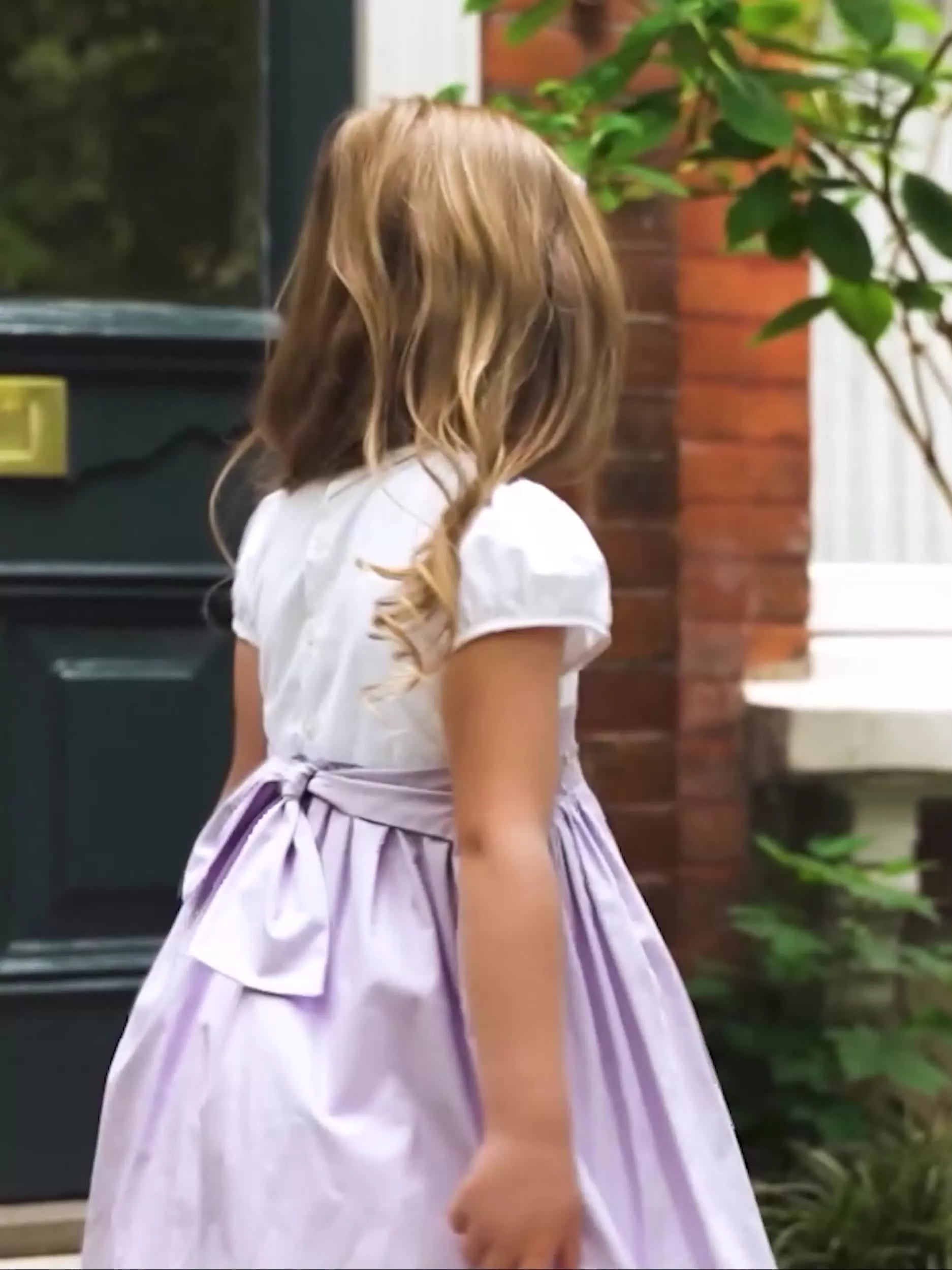 Hot Hand smocked lavender dress