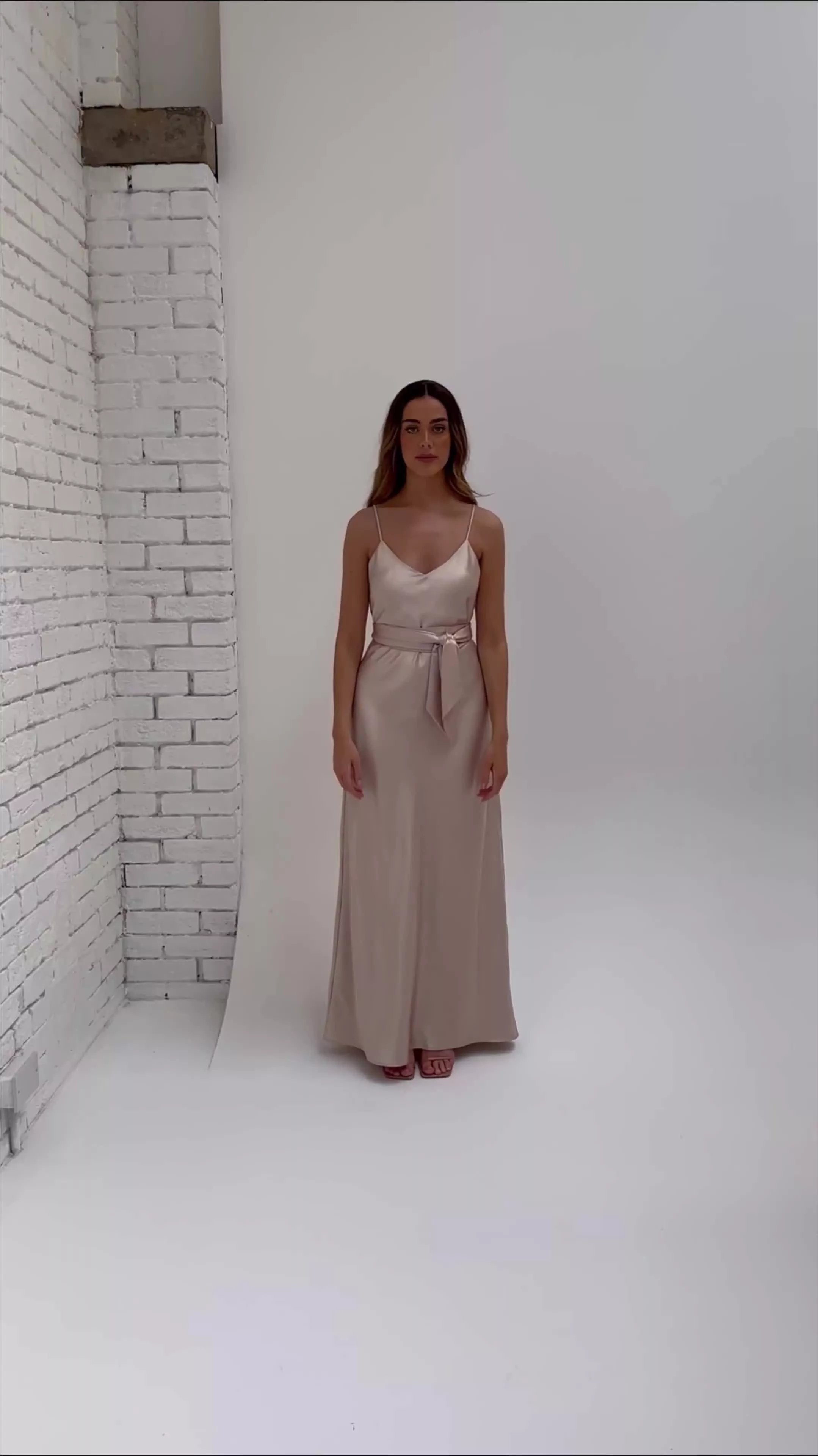 green emerald velvet dress Green Olive Satin Halter Bridesmaid Dress A-Line Floor-Length
