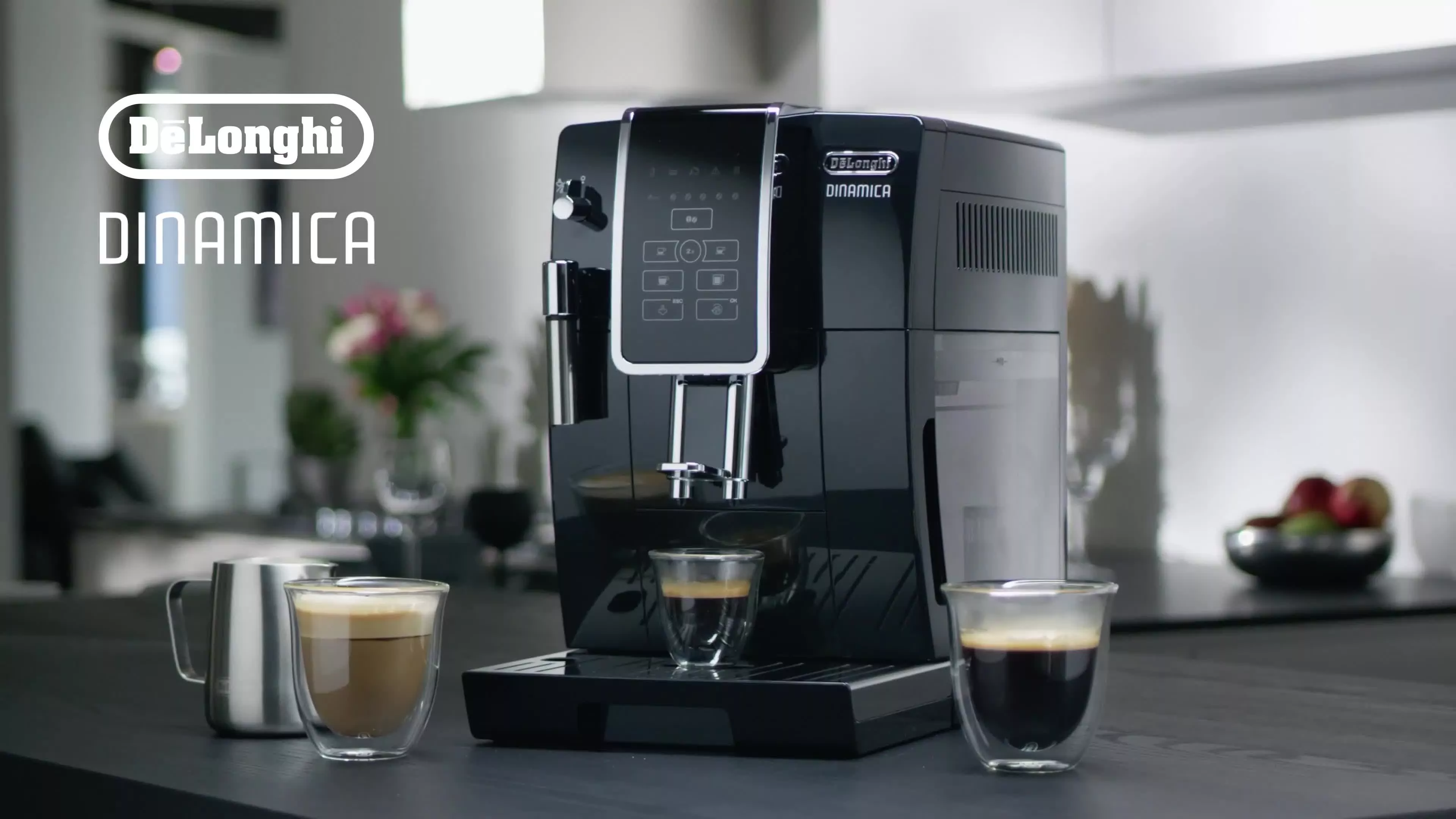 De'longhi Dinamica plus　ECAM35055B＋機能 De'Longhi Dinamica ECAM350.15.B Bean to Cup Coffee Machine, Black