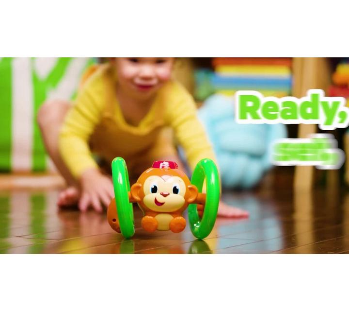 Bright Starts Roll Glow Monkey Toy
