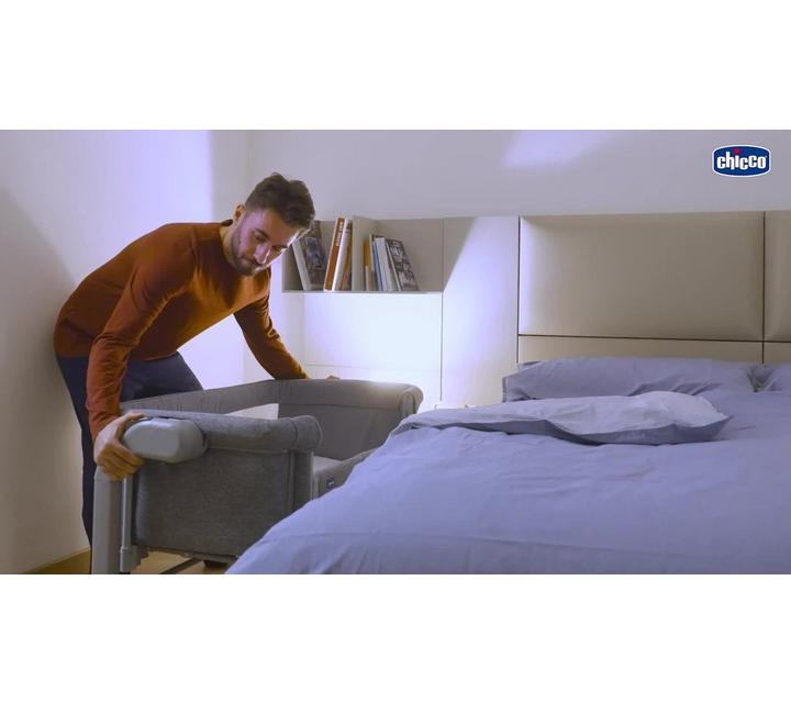 Chicco Next2Me Magic Evo Cot, Dark Grey