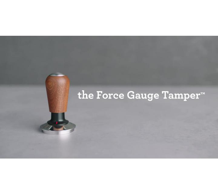 Sage - The Force Gauge Tamper 54mm - Tamper De Espresso Autonivelante, Presión Consistente, Compatible Con Portafiltros Sage De 54mm - Nogal Premium