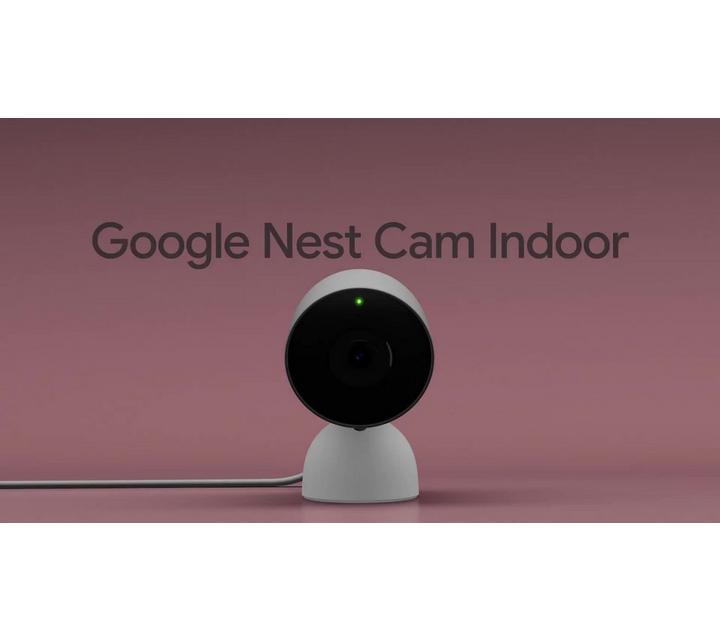 Google Nest Cam Indoor Security Camera, Wired, Snow