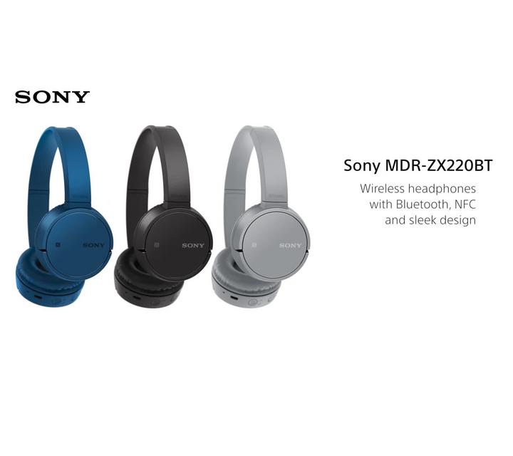 Sony MDR-ZX220BT Bluetooth On-Ear Headphones with Mic/Remote