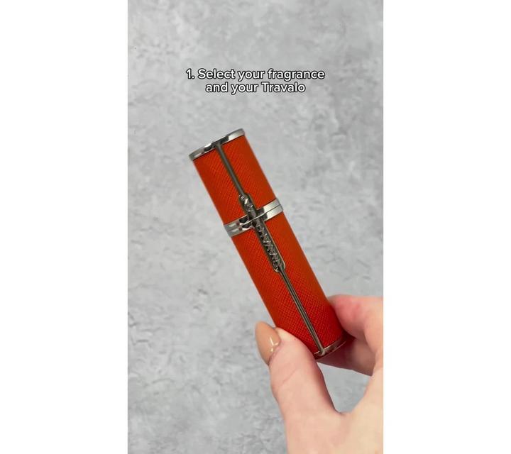 Travalo Milano Refillable Perfume Atomiser Spray, Orange