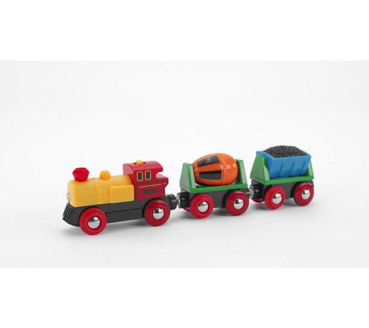 BRIO World Battery Operated Action Train FSC Certified Beech