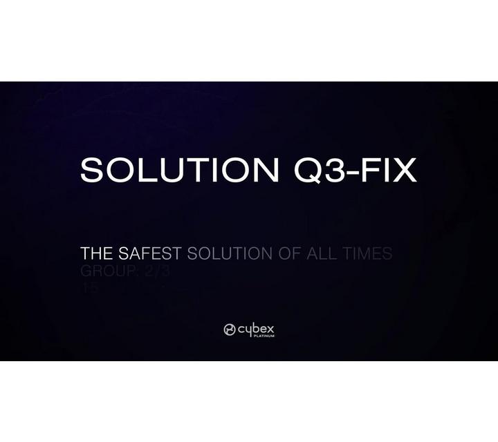 Cybex Solution Q3 Fix Group 2/3 Car Seat, Stardust Black