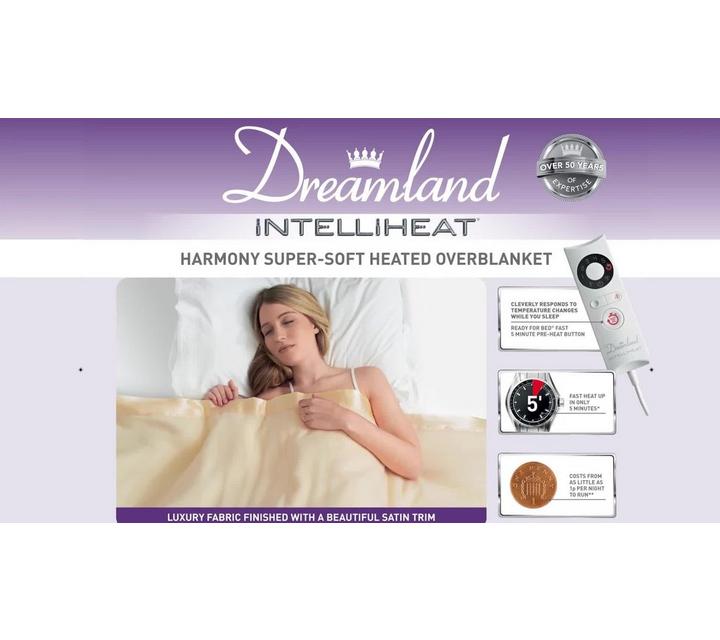 Dreamland Intelliheat Harmony Dual Control Heated Overblanket