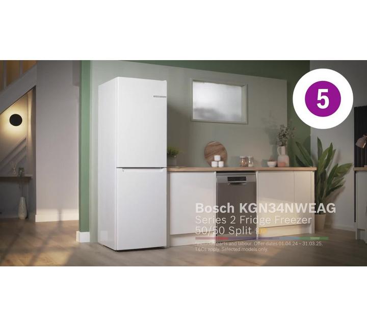 Bosch fridge freezer kgn34nweag online