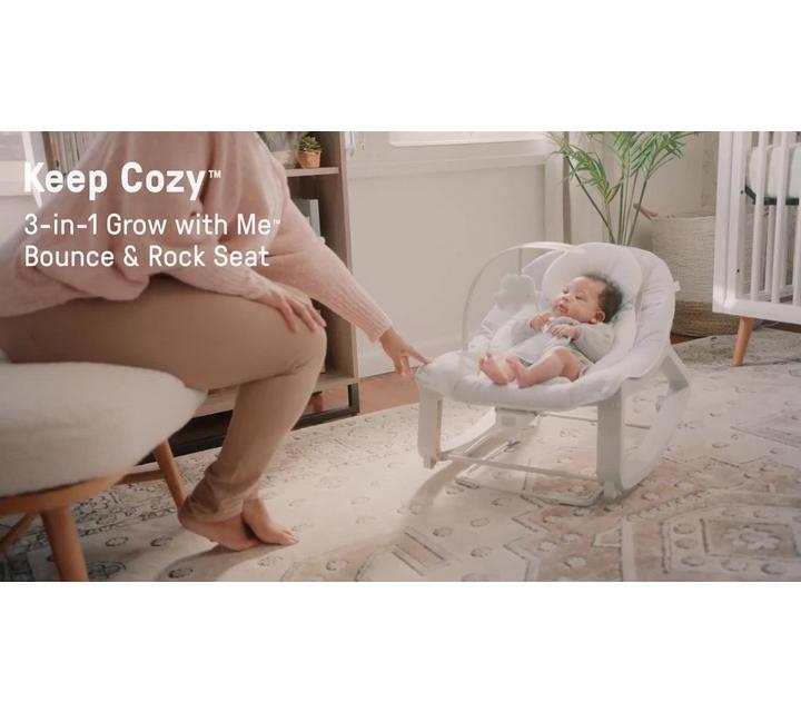Ingenuity Keep Cozy 3 in 1 Grow with Me Bounce and Rock Seat