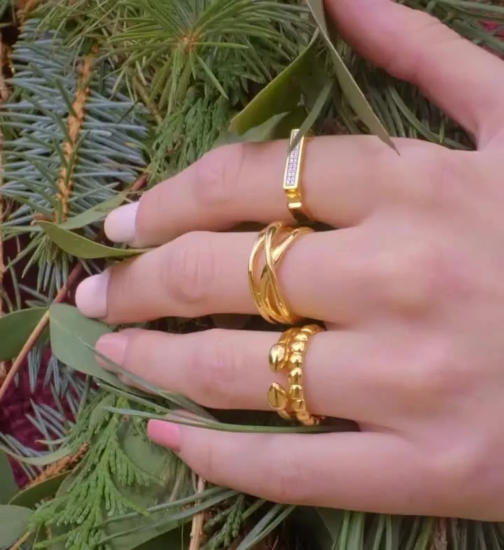 Monica vinader nura cross over ring discount