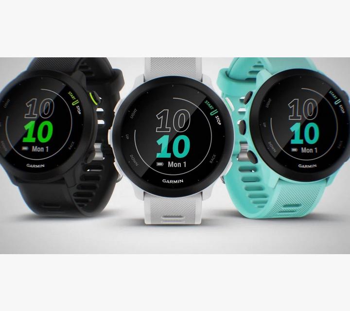 Garmin Forerunner 55, GPS, Running Smartwatch, White Garmin Forerunner 55, GPS, Running Smartwatch, White