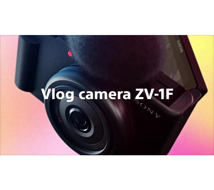 Sony ZV-1F Compact Vlogging Camera with 20mm Lens, 4K Ultra HD